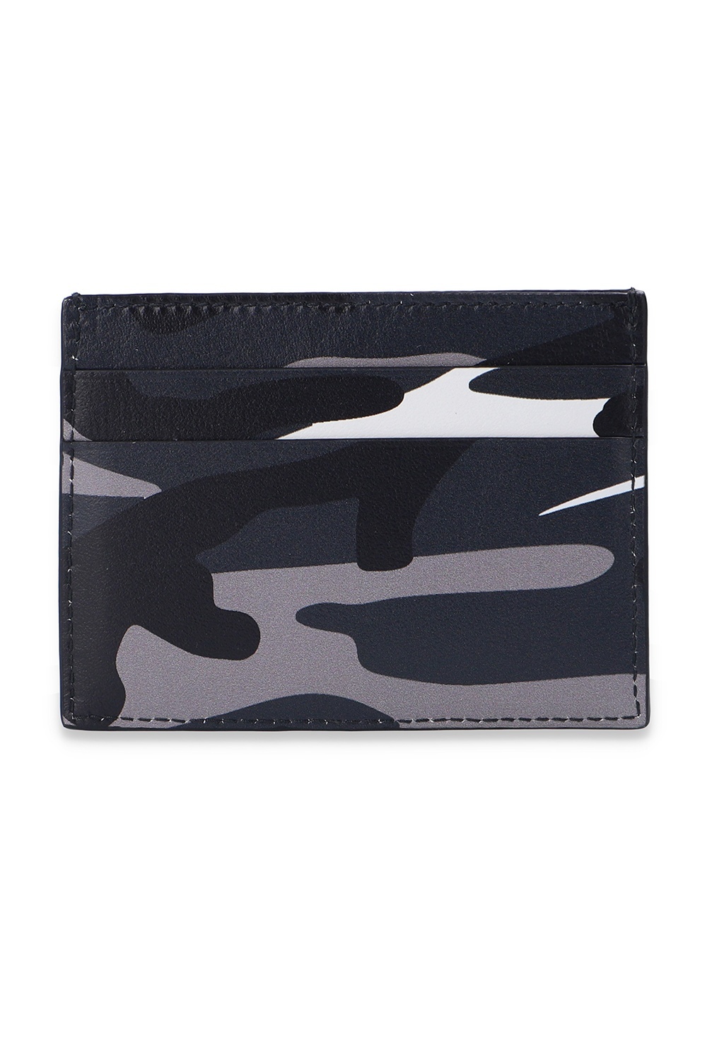 Balenciaga Printed Pattern Card Bag In Black