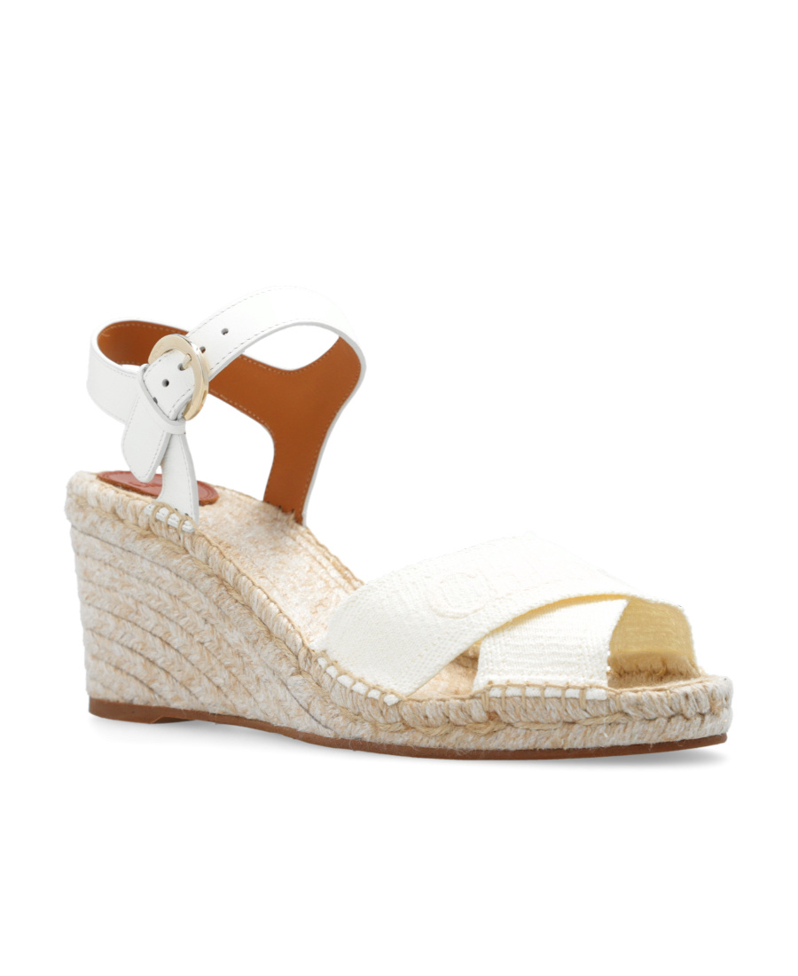 Chloé Open Toe Heel Sandals In Nude