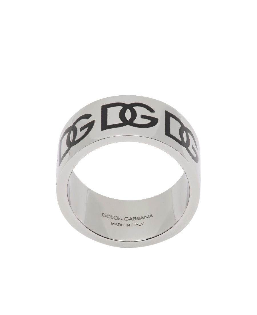 Dolce & Gabbana Logo Ring In White