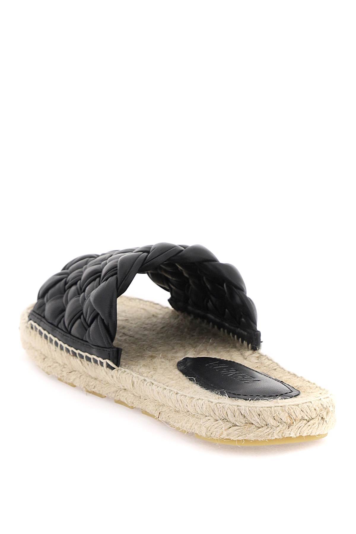 BOTTEGA VENETA WEAVE DETAIL SLIPPERS 