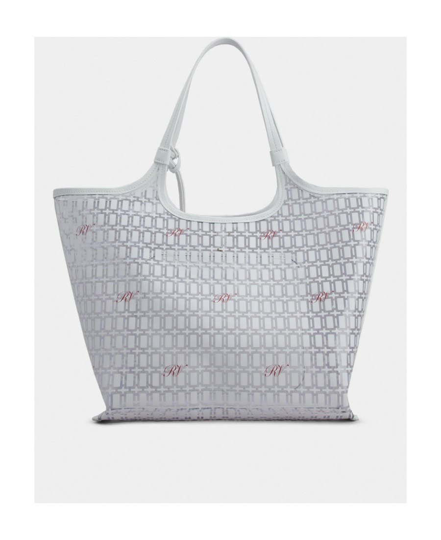 Roger Vivier Geometric-printed Tote Bag In Gray
