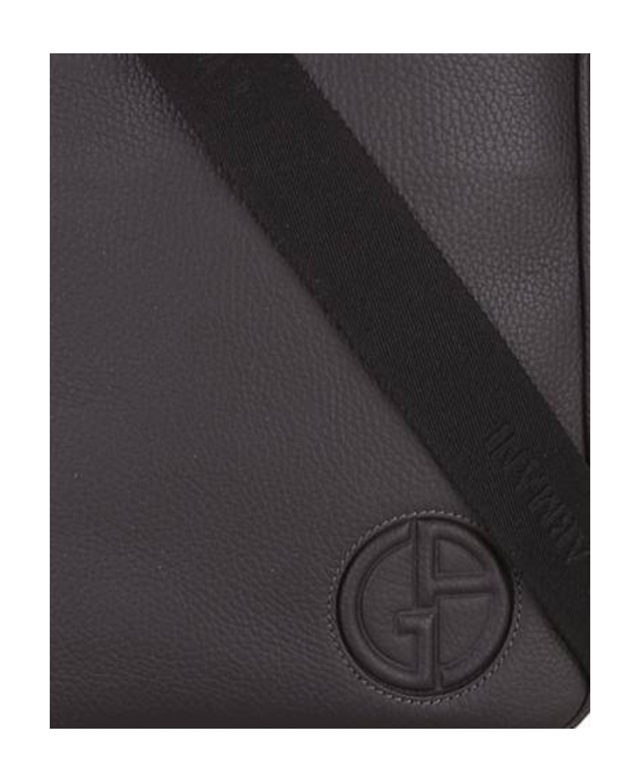 Giorgio Armani Logo Details Cross-body Bag In Black