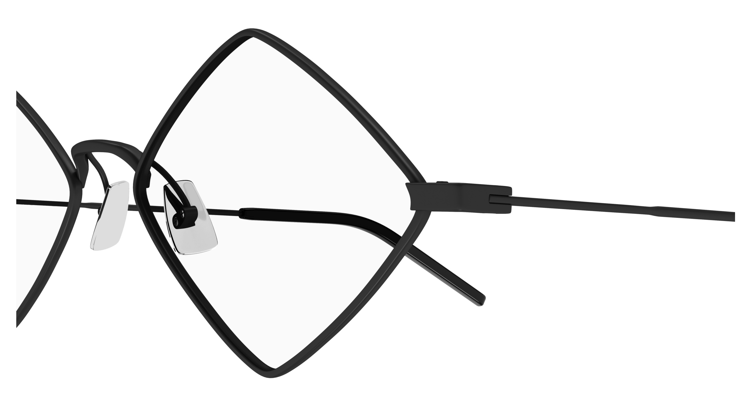 Saint Laurent Logo Flat Mirror In White