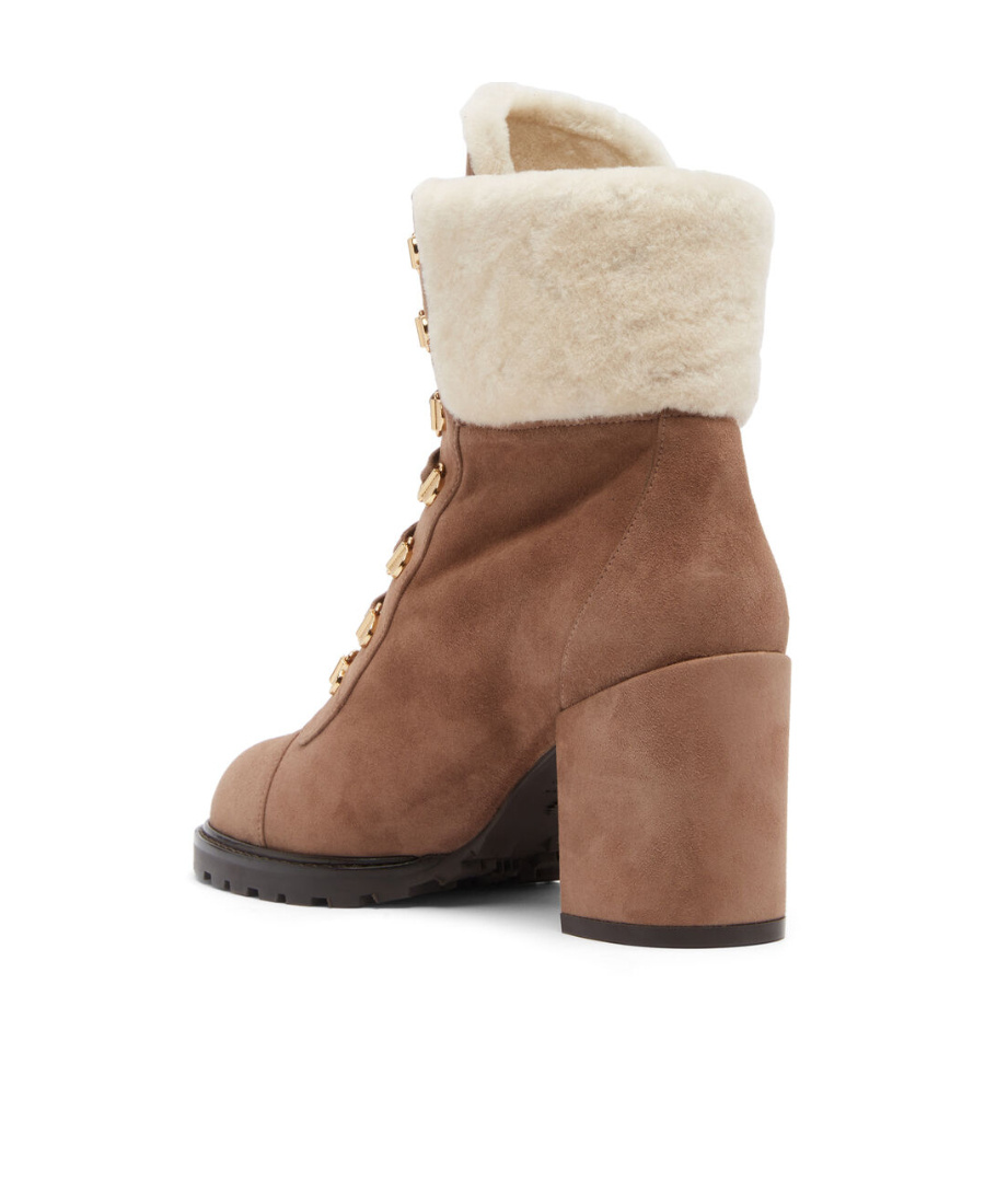 Stuart Weitzman 90mm Ankle Lace-up Fastening Boots In Brown