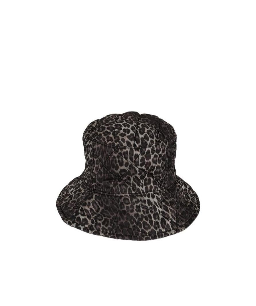 Maison Michel Leopard-print Bucket Hat In Black