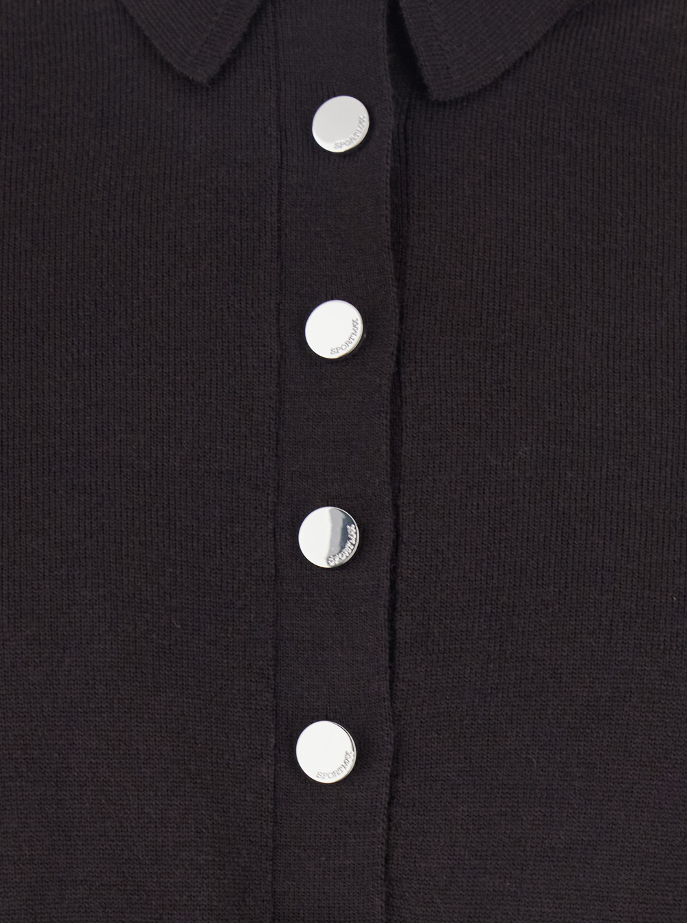 Sportmax Perseo Button-up Knitted Cardigan In Black