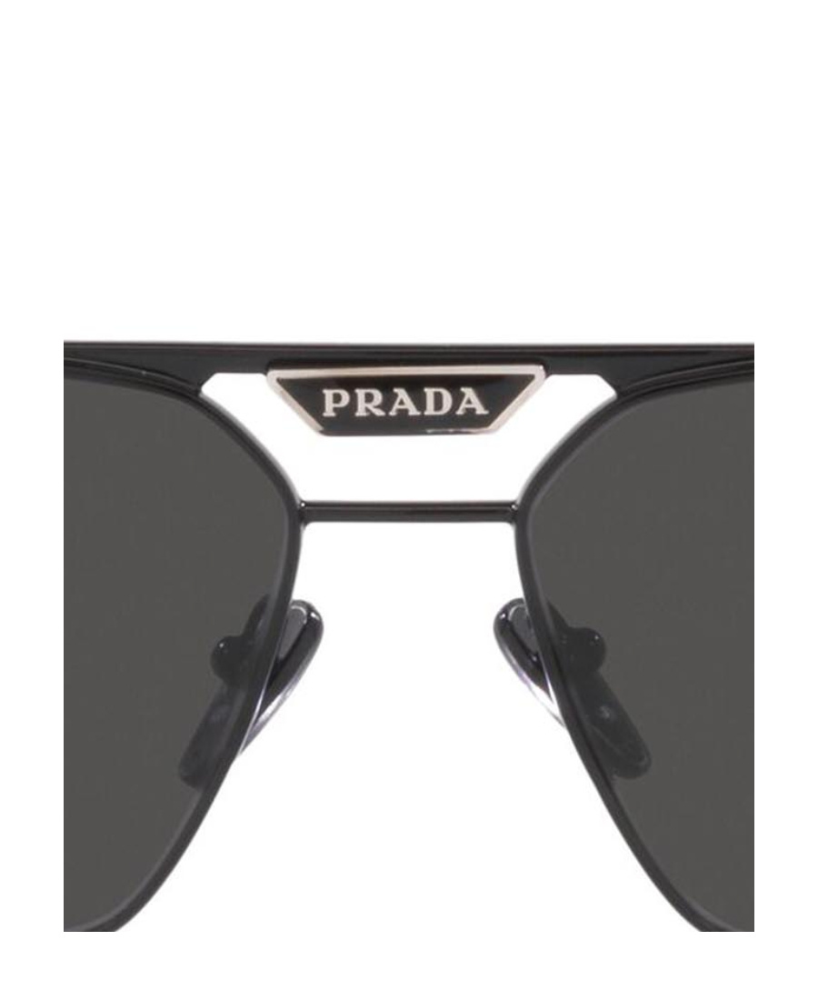 Prada Rectangular Men's Sunglasses, Pr 58ys In Black