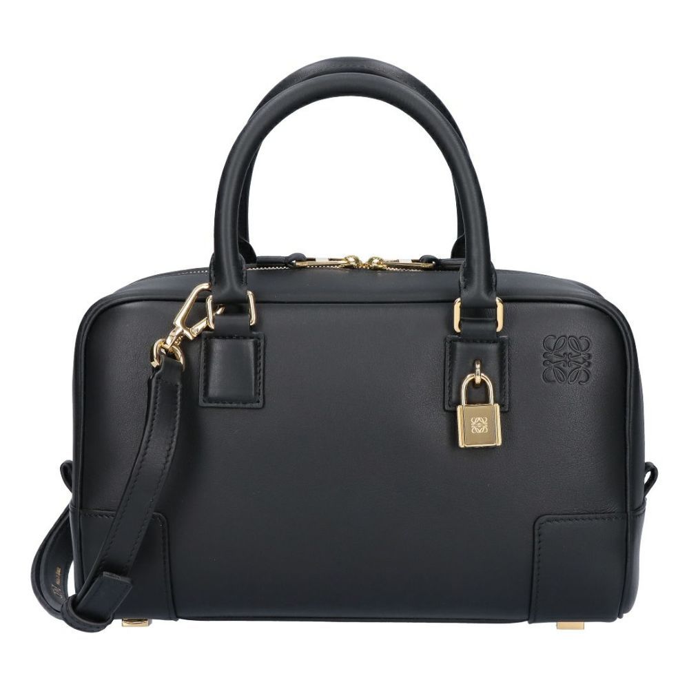 Loewe Zipper Shoulder Bag In Black