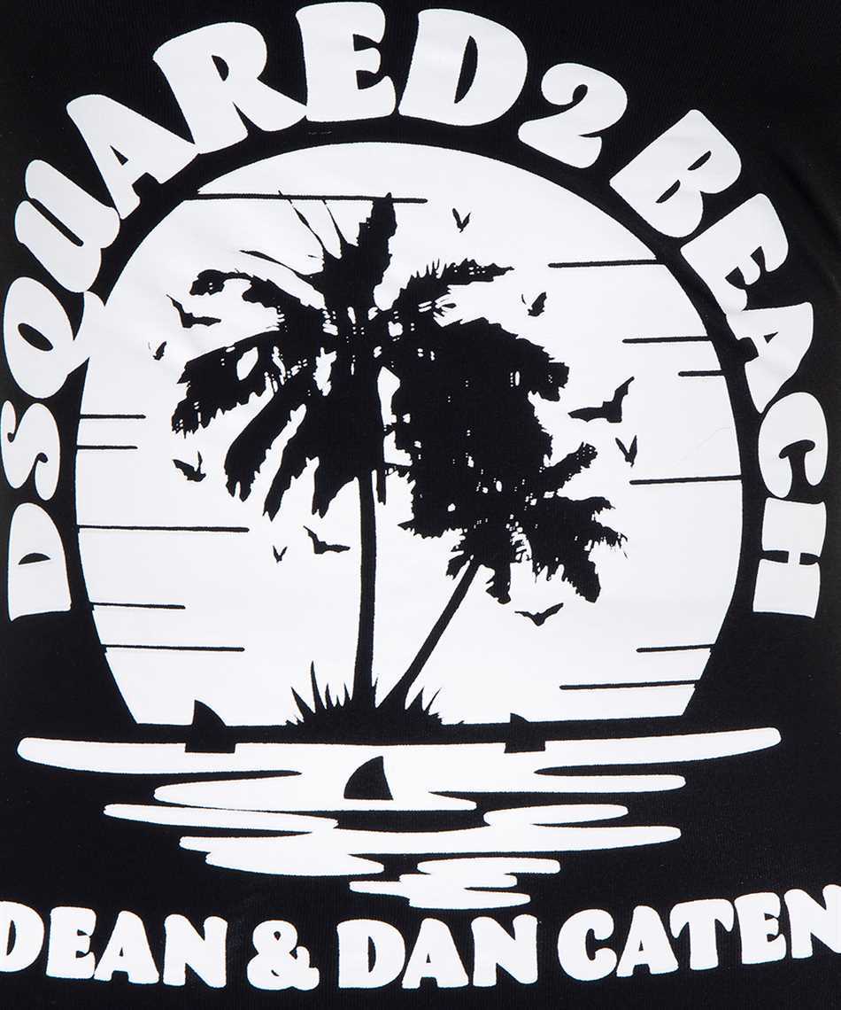Dsquared2 One-shoulder Strap One-piece Swimsuit In Black