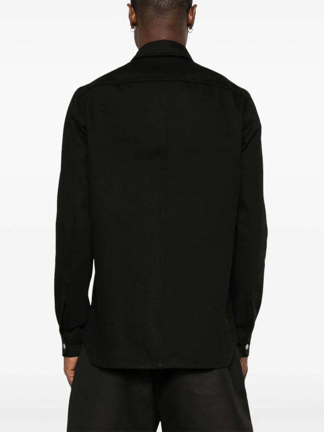 Rick Owens Drkshdw Porterville Denim Coat In Black