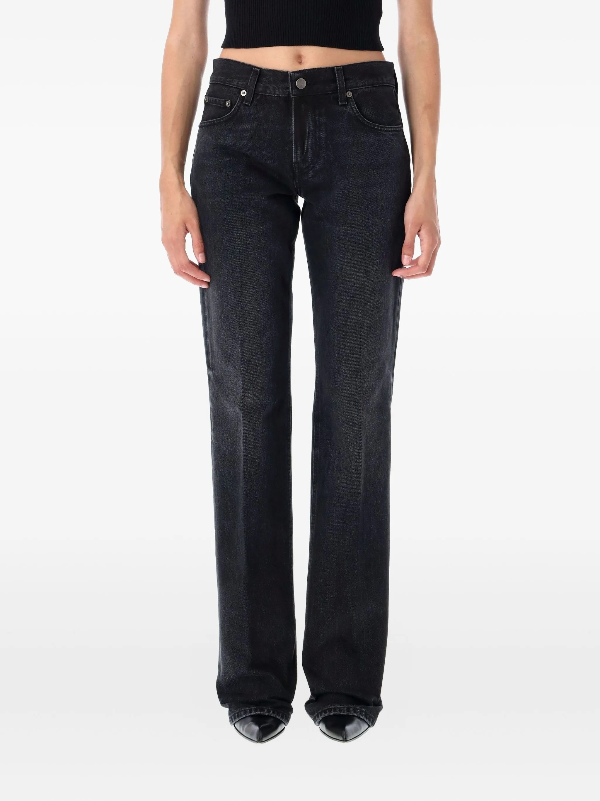 Haikure Belt Loop Jeans In Black