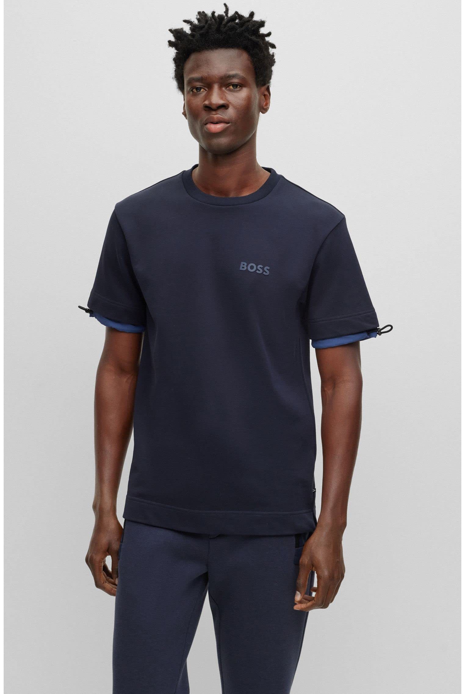 Hugo Boss Boss Thompson Solid T-shirt In Black