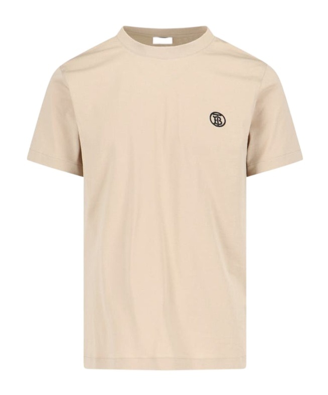Burberry Man T-shirt Beige Size L Cotton In Nude