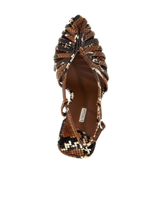 Shop Le Silla Cage Slingback Pumps In Brown