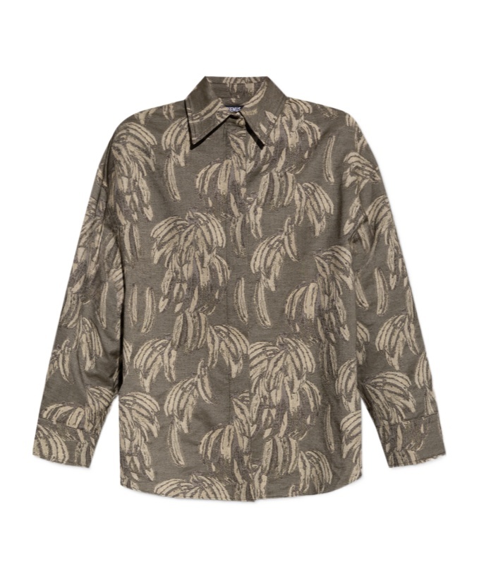 Jacquemus Verde Camisa De Corte Oversize In Green
