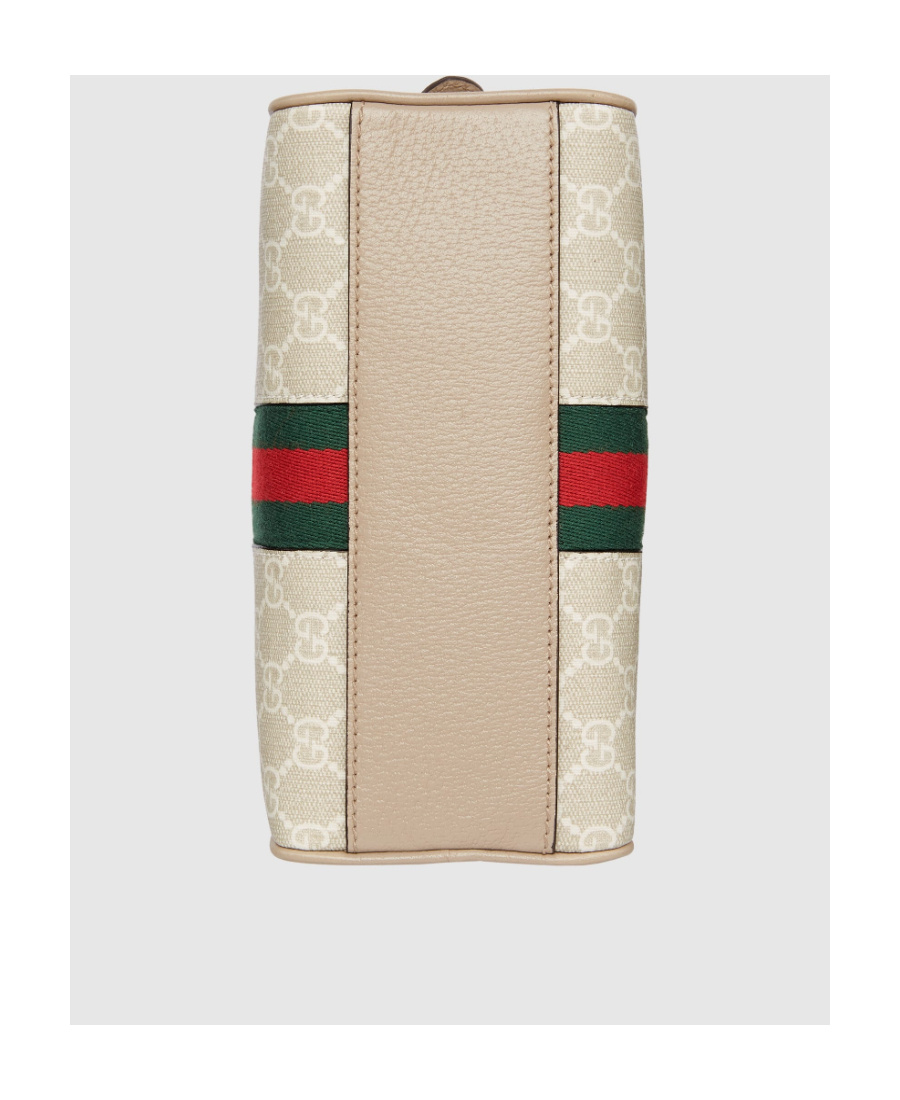 Gucci Mini Ophidia Gg Top-handle Bag In White