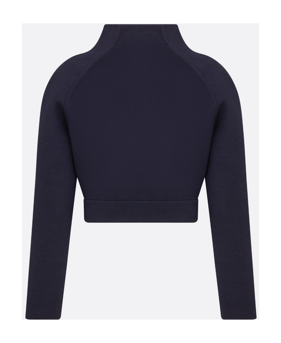 Dior Short Overcoat In Blue