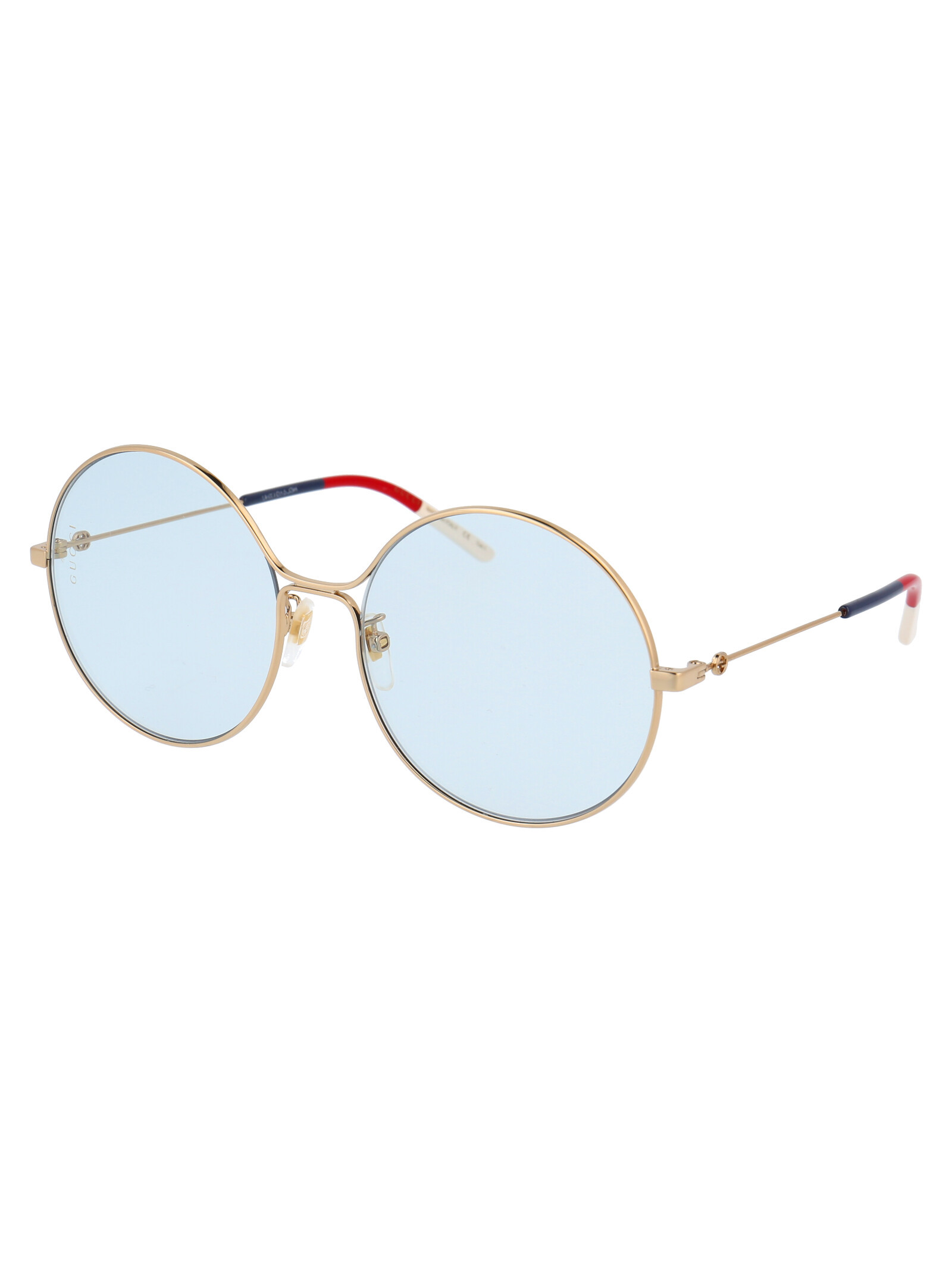 Gucci Round Shaped Sunglasses In Blue