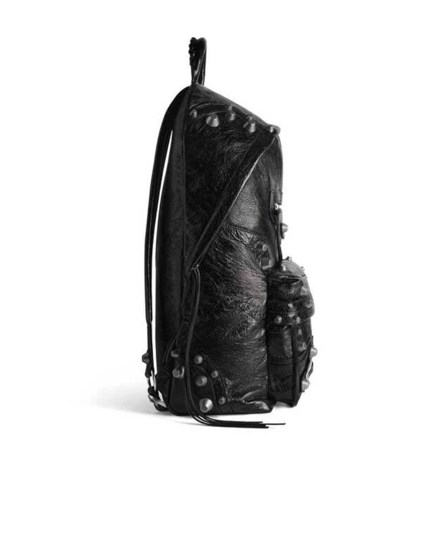 Balenciaga Le Cagole Studded Backpack In Black