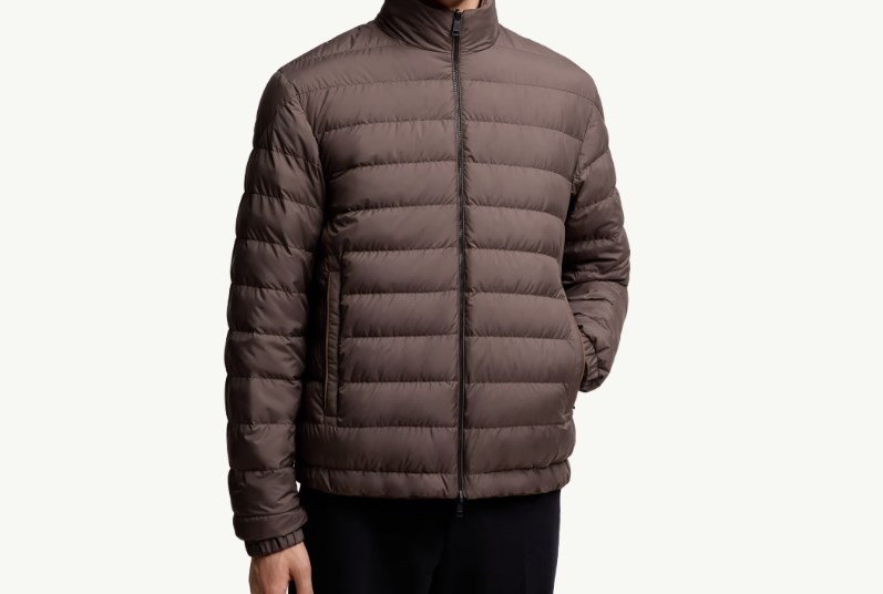 Moncler Cernay Reversible Short Down Jacket In Brown
