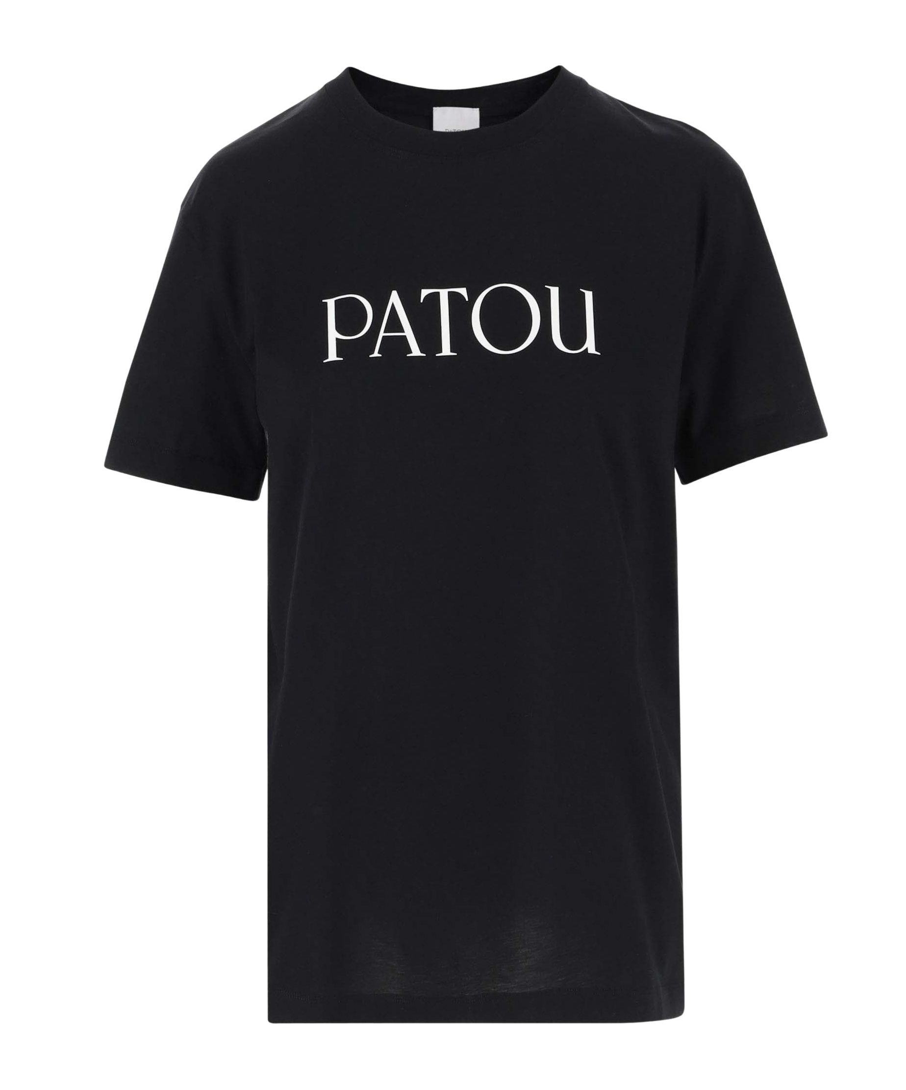 Shop Patou Logo-print Cotton T-shirt In Black