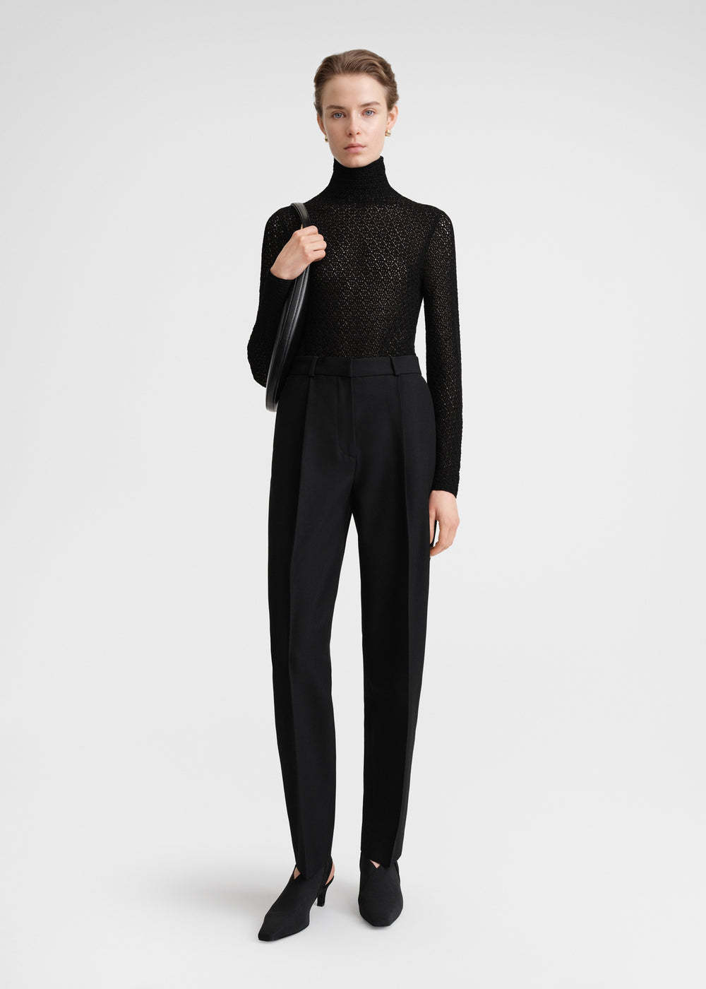 Totême Envato Tapered Trousers In Black