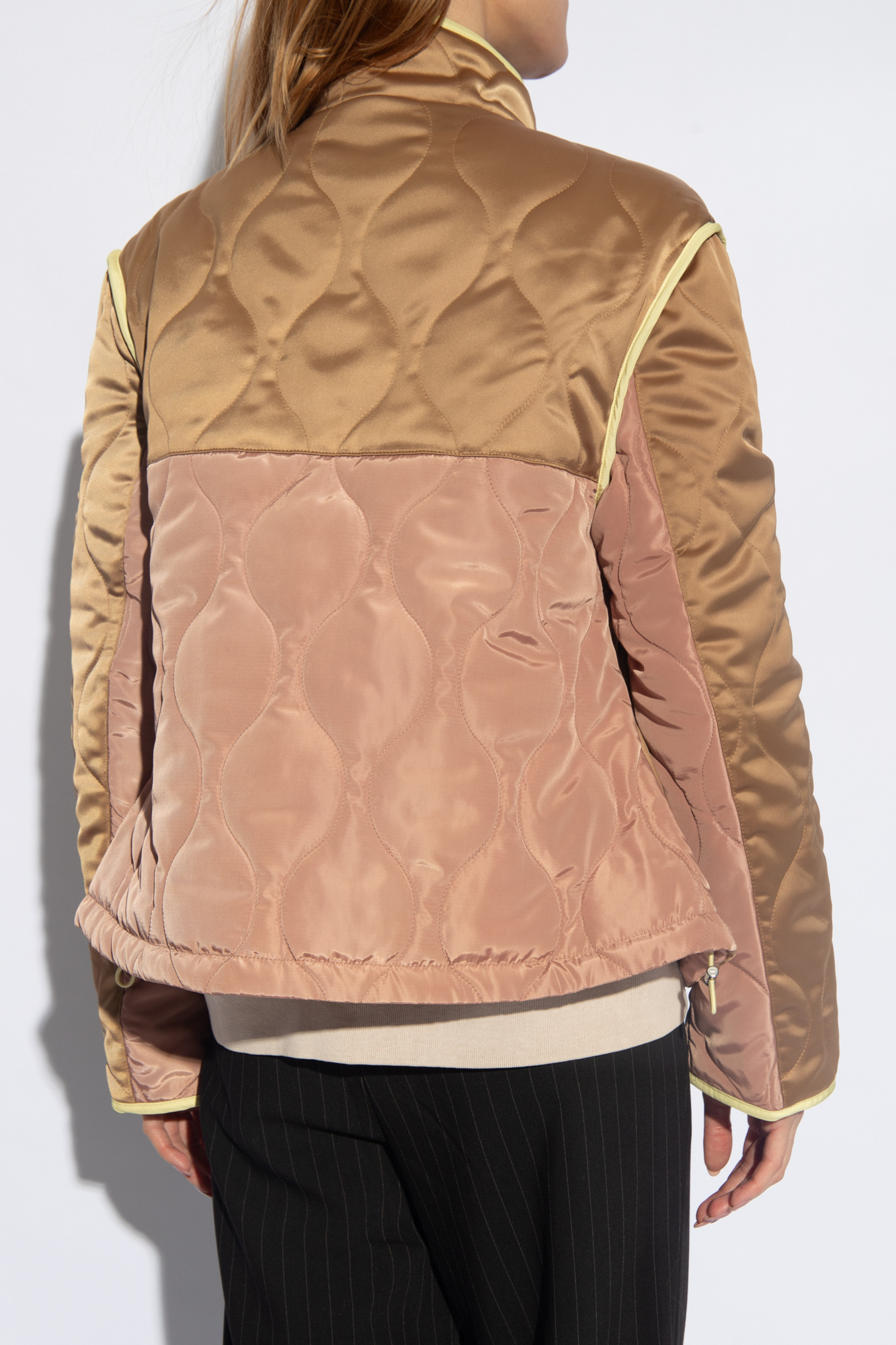 Shop Ps By Paul Smith Padded Quilted Jacket In Nude