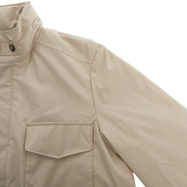 Loro Piana Linen And Silk-blend Field Jacket In Shabei Color
