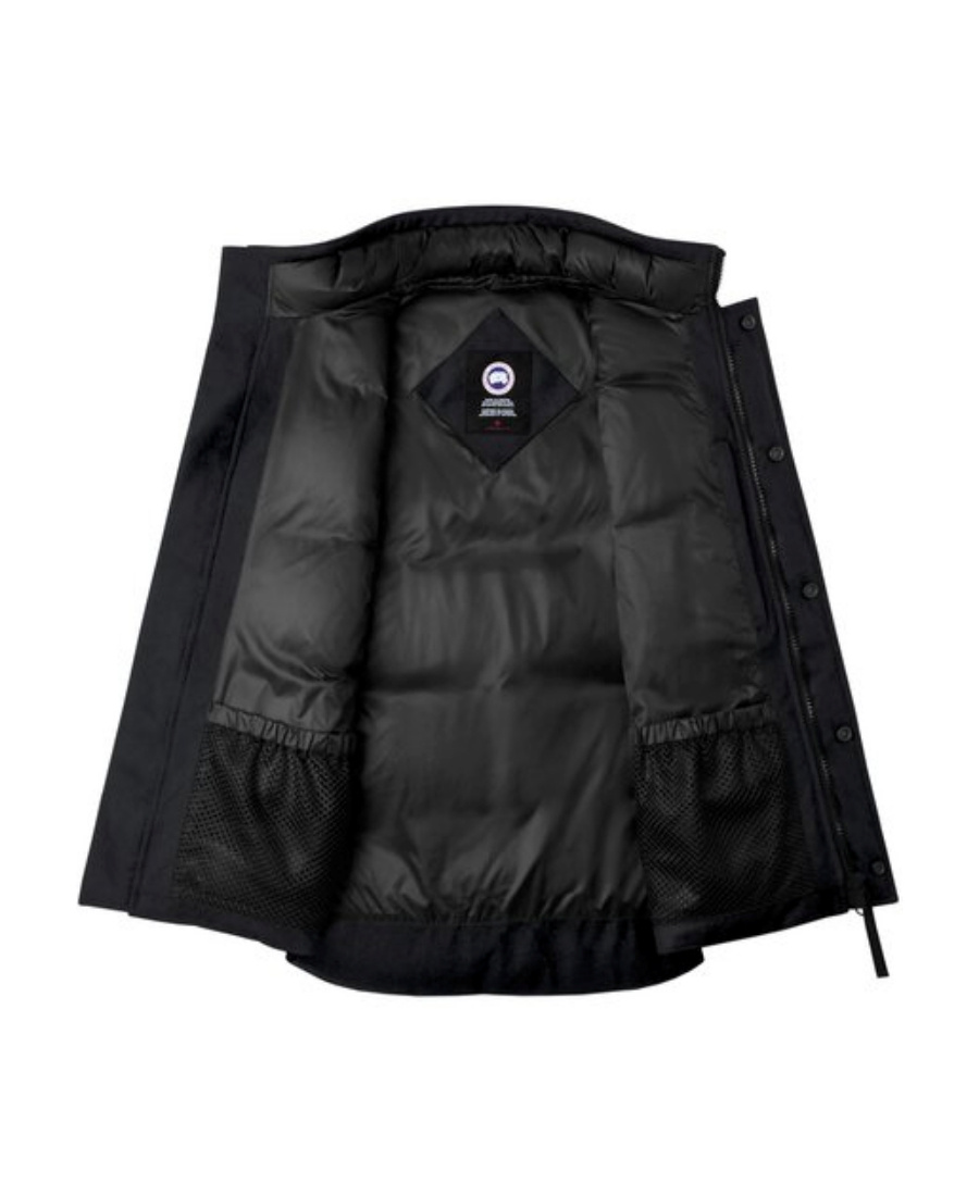 Canada Goose Garson Vest Wool Atlantic Navy In Black