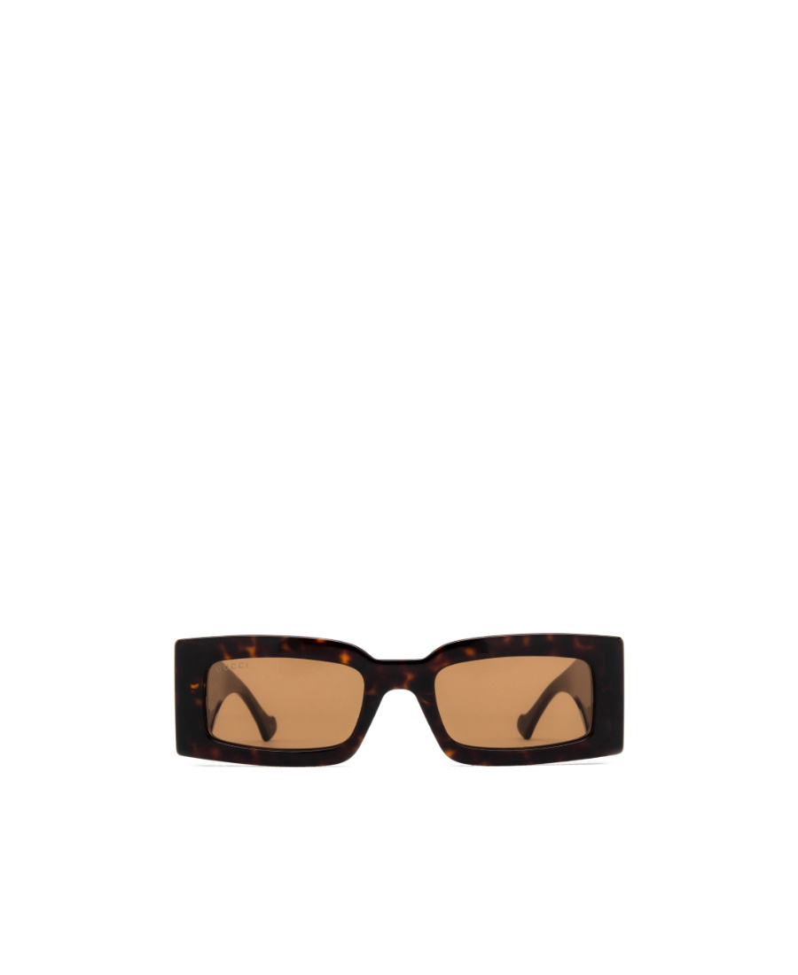 Gucci Brown Rectangular Ladies Sunglasses Gg1425s 002 53 In Black