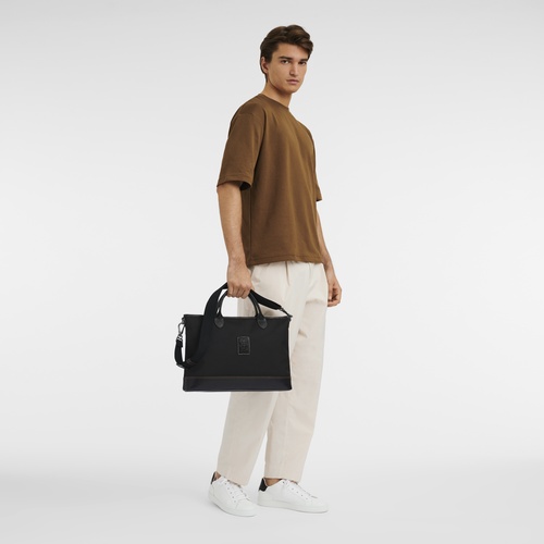Longchamp Boxford Briefcase In Black