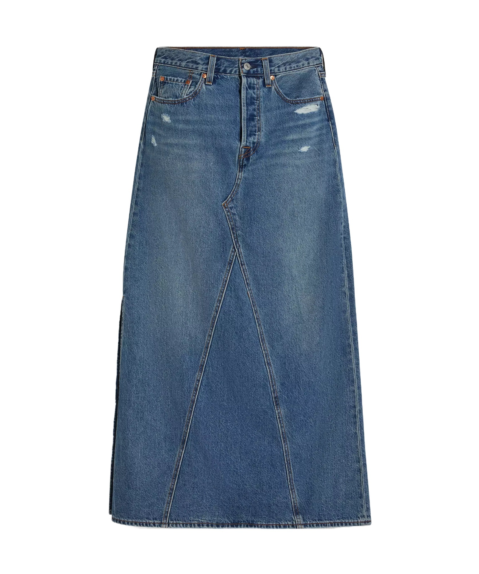 Levi's Icon Denim Midi Skirt In Blue