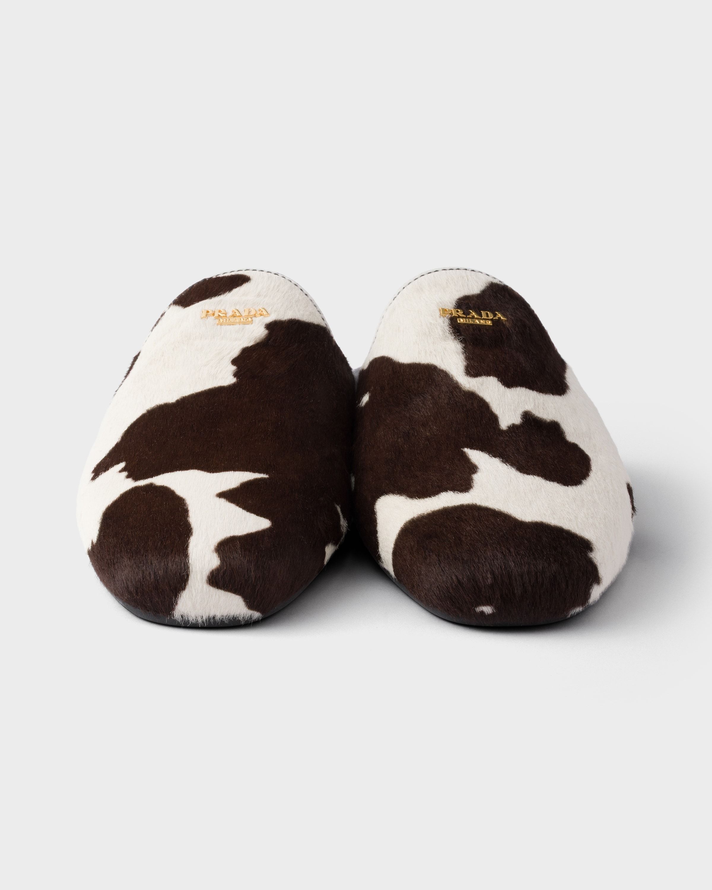 Prada Printed Leather Mules
