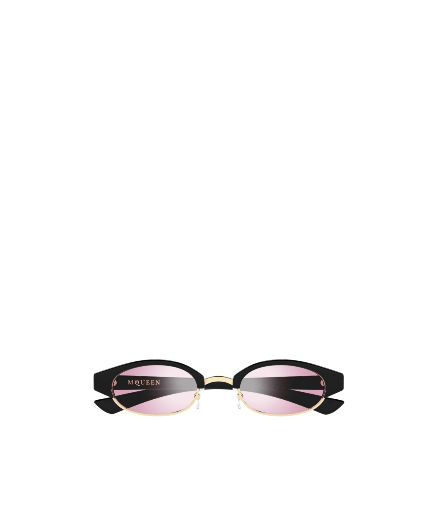 Alexander Mcqueen Geometric Sunglasses In Black