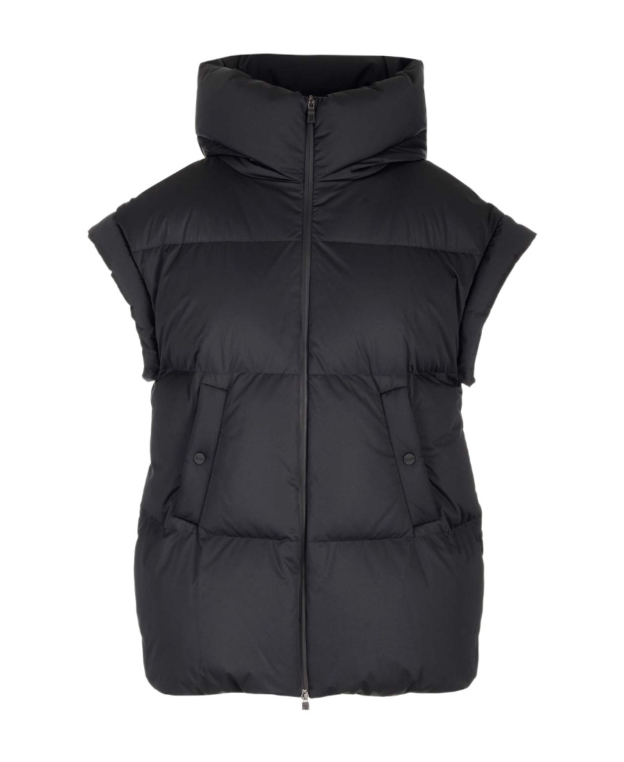 Herno High-neck Down Jacket In Black