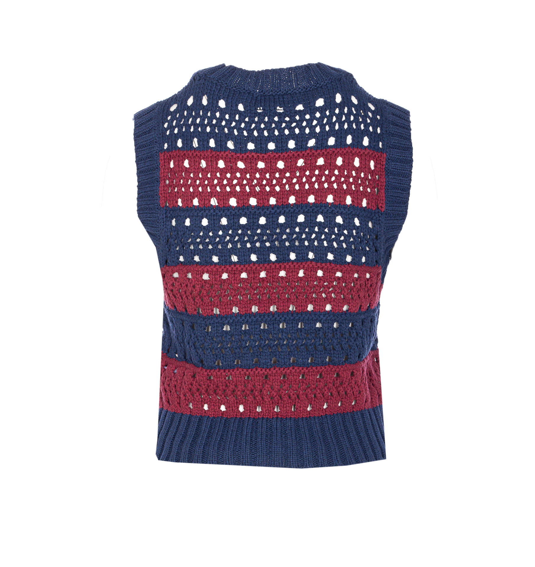 Ganni Multicolor Blue Striped Vest