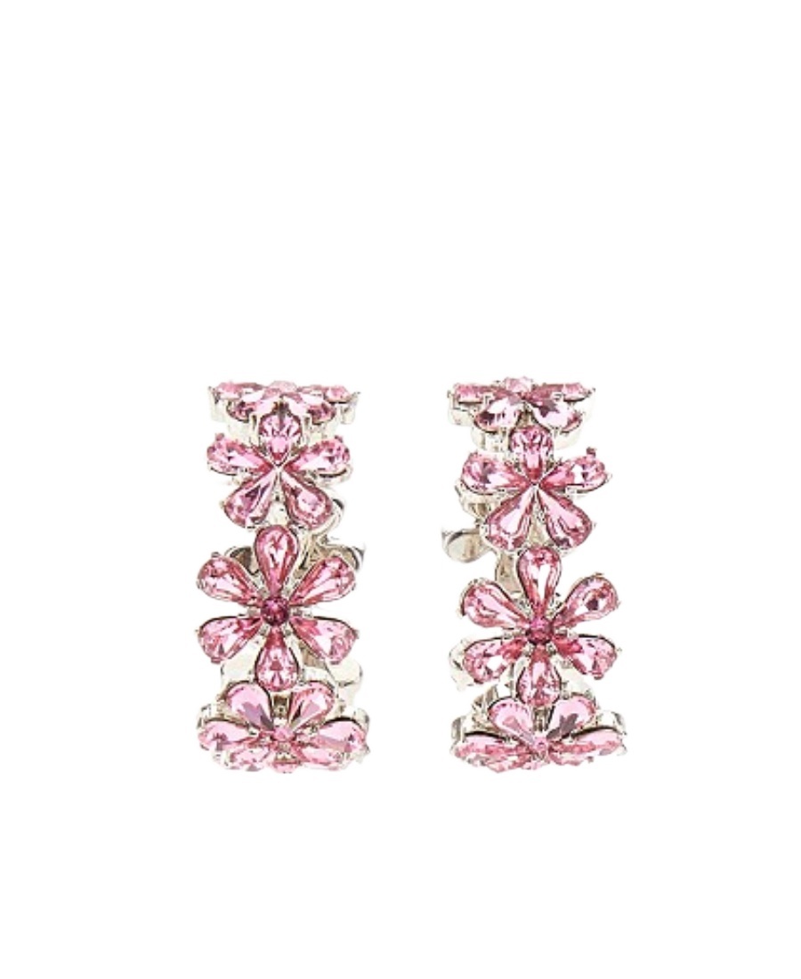 Amina Muaddi Pendant Earrings In Pink