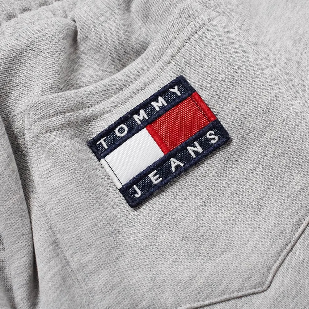 Shop Tommy Hilfiger Logo Printed Sweatpants In Gray