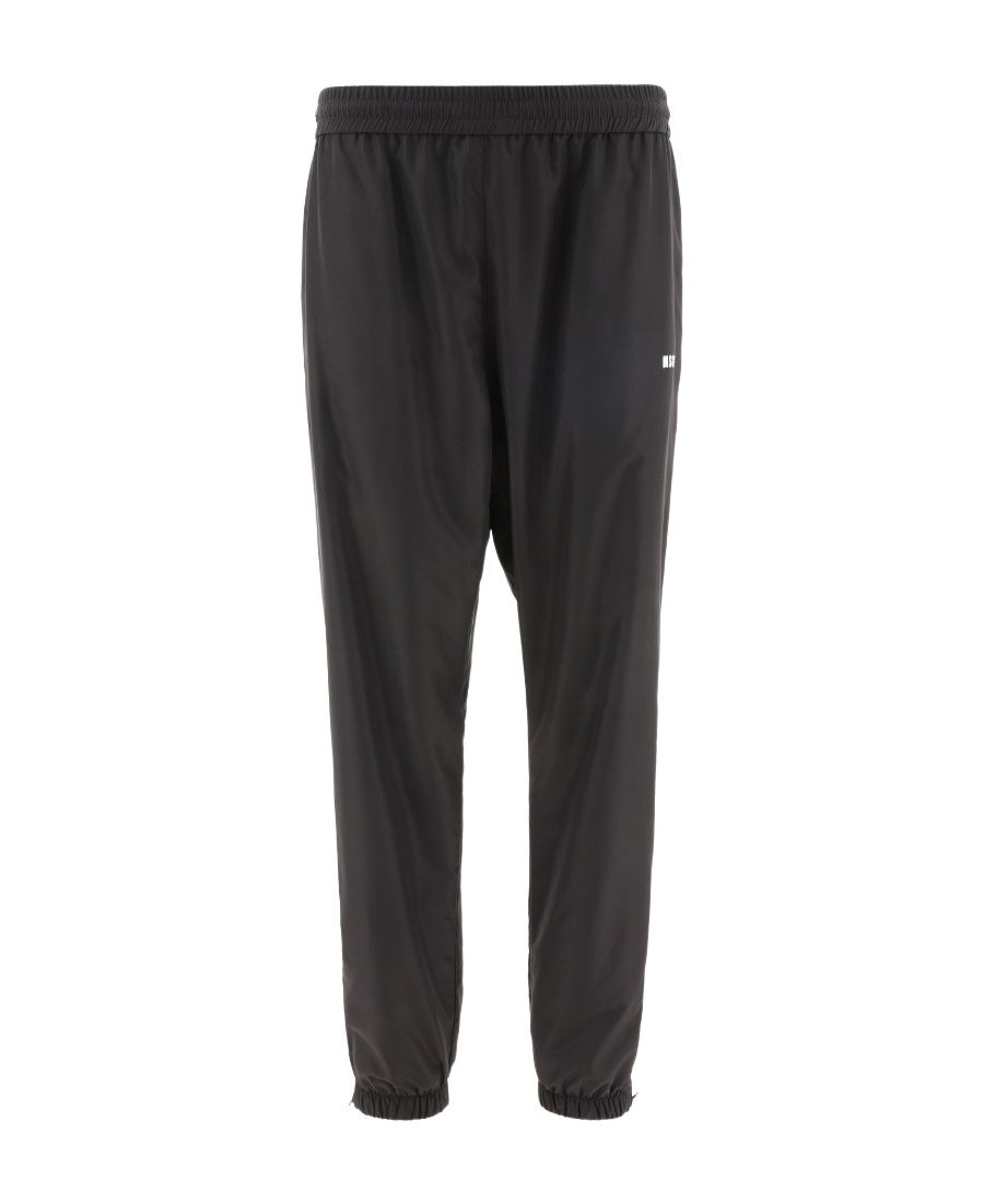 Shop Msgm Logo-print Track Pants In Black
