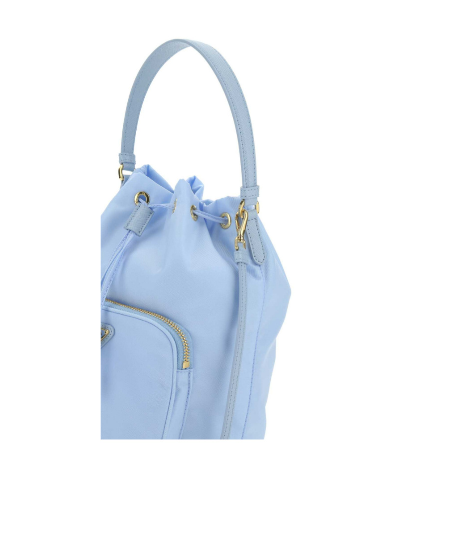 Prada Padded Nappa-leather Re-edition Shoulder Bag In Blue