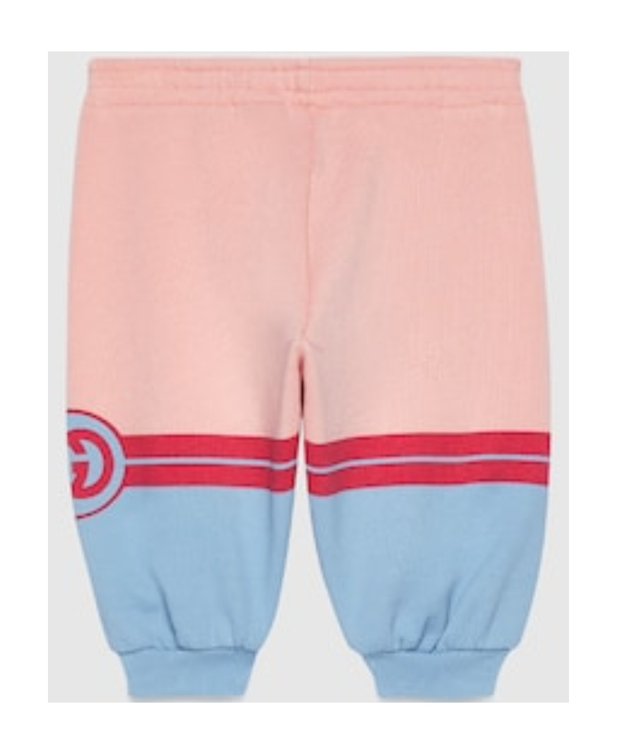 Gucci Interlocking G Cotton Track Pants In Pink