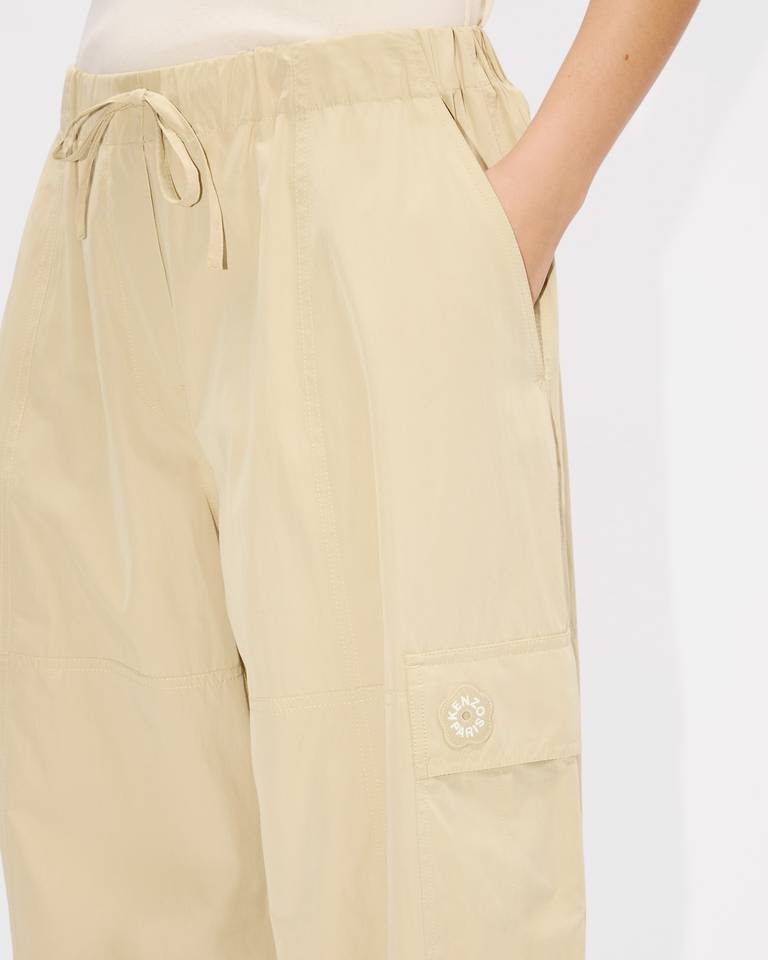 Kenzo Drawstring Casual Pants In Nude