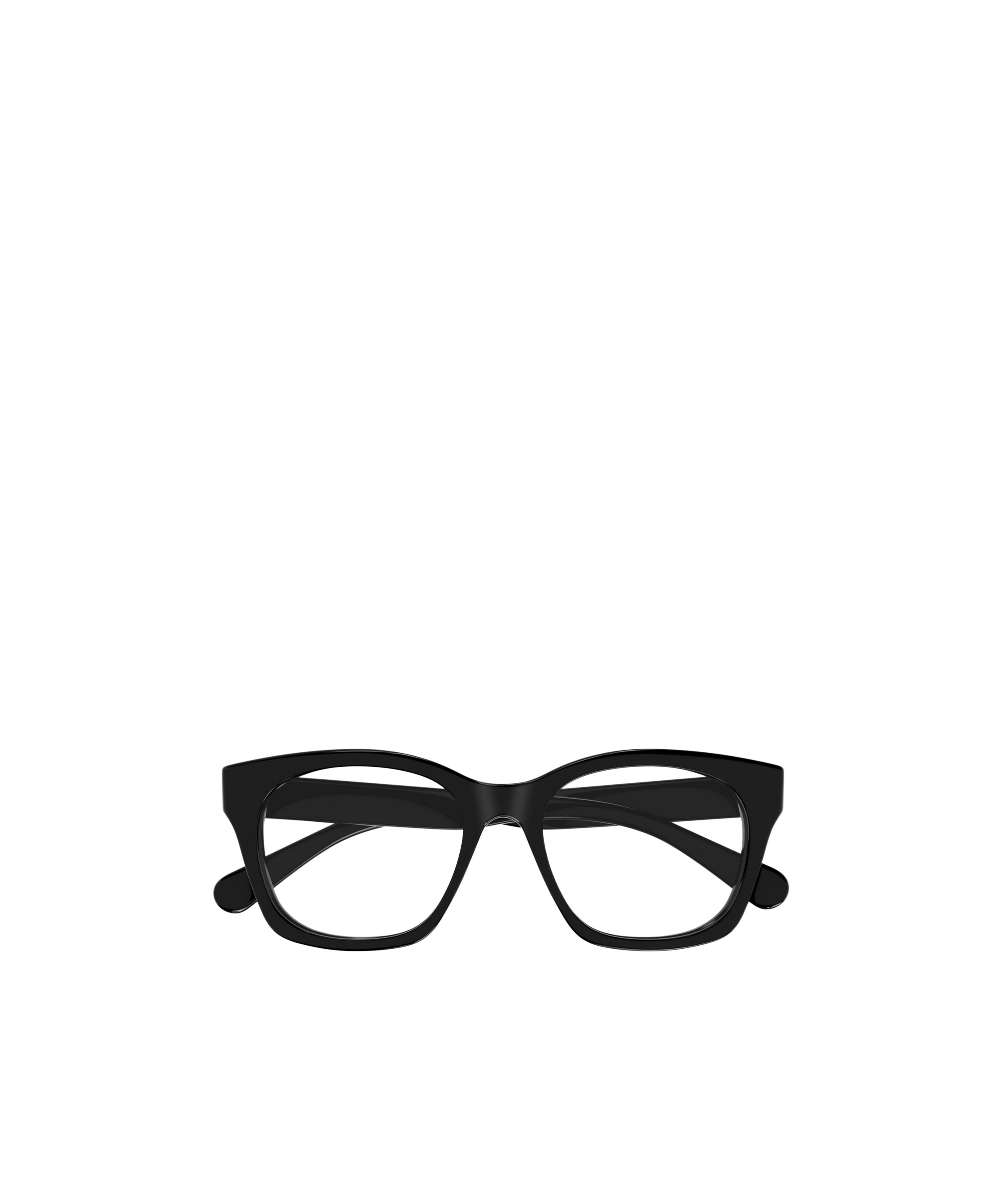 Chloé Logo-embossed Square-frame Glasses In Black