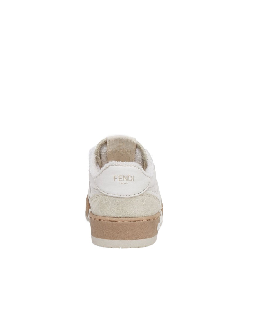 Fendi Match High-top Sneakers In White