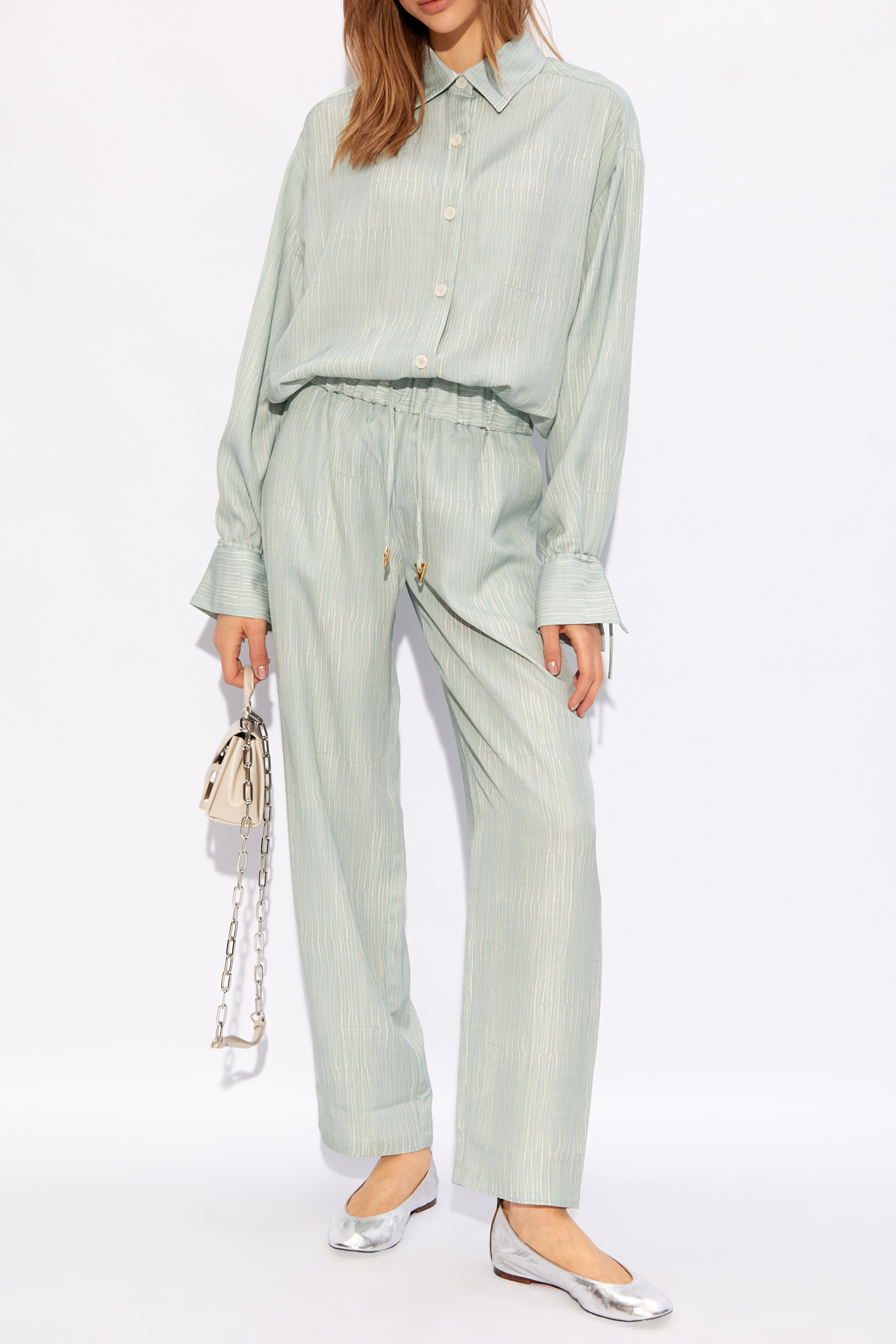 AERON AURORA DRAWSTRING PALAZZO TROUSERS