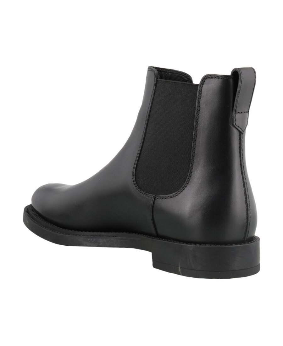 Tod's Leather Ankle Boots In Black