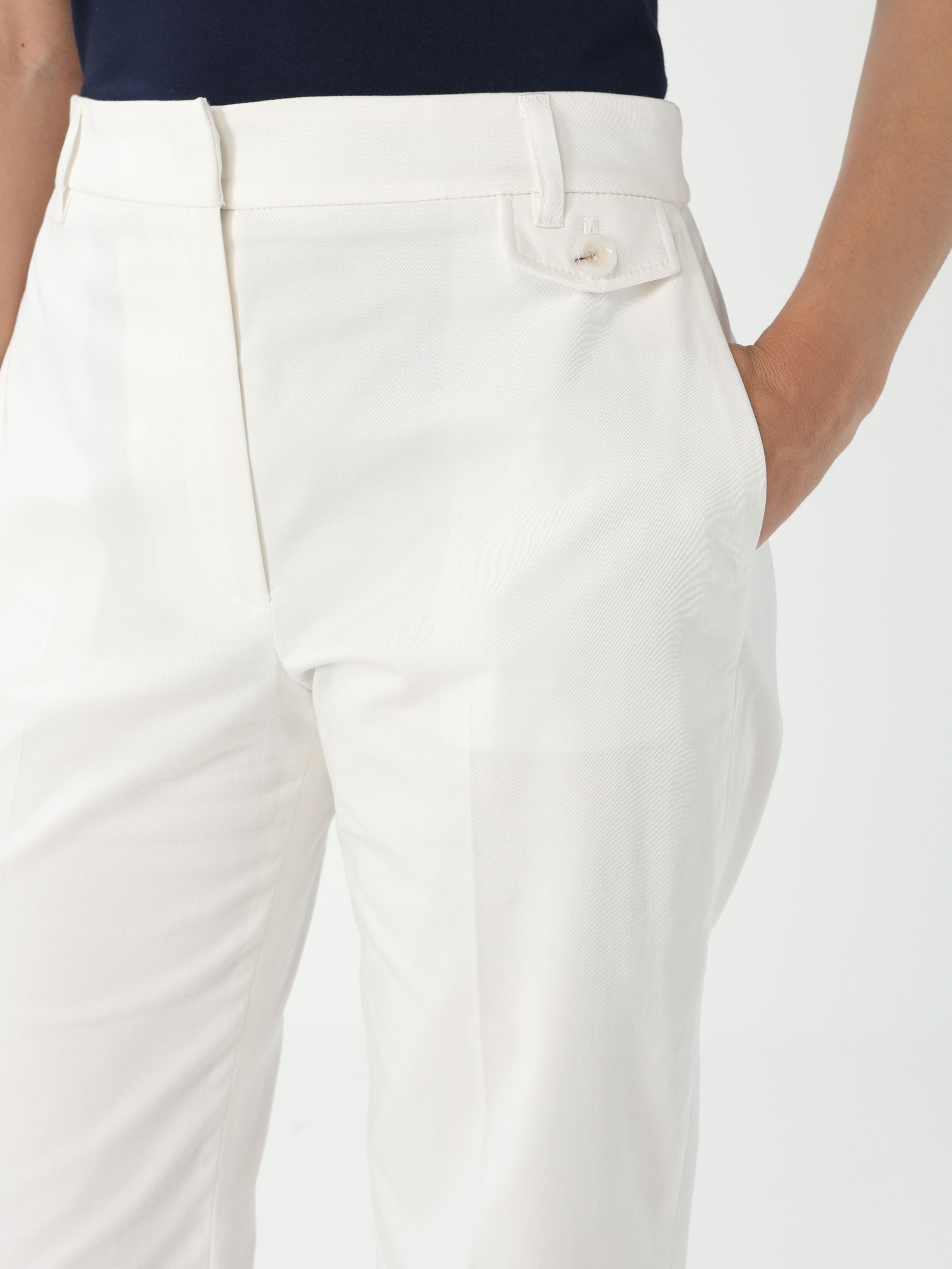 Liu •jo Liu Jo White Stretch Cotton Chino Pants