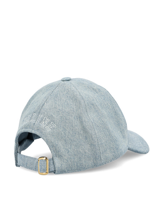 Celine Women Do Not Delete Logo Scritta Cappello Baseball In Blue