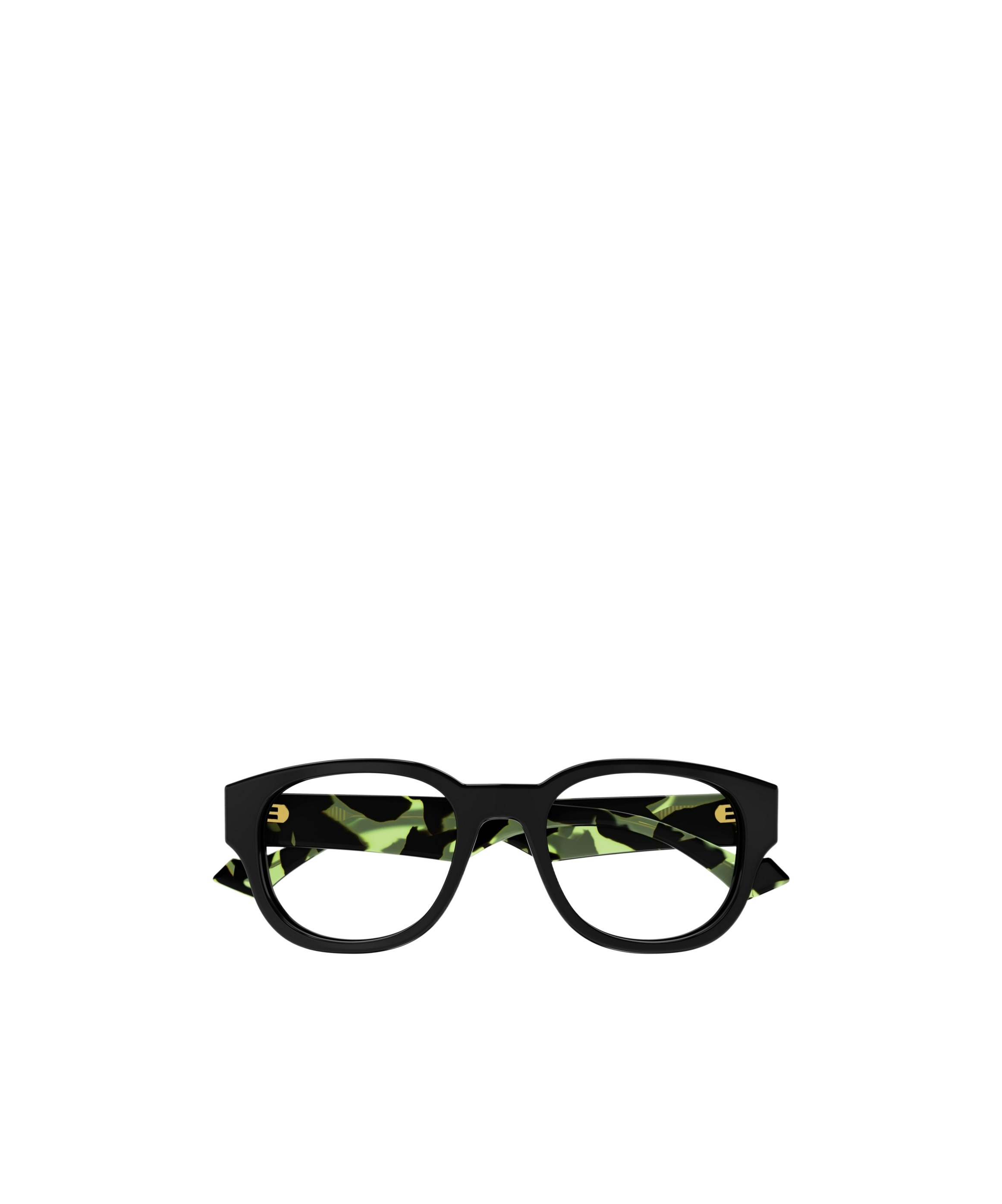 Gucci Eyewear Panthos Frame Glasses In Black
