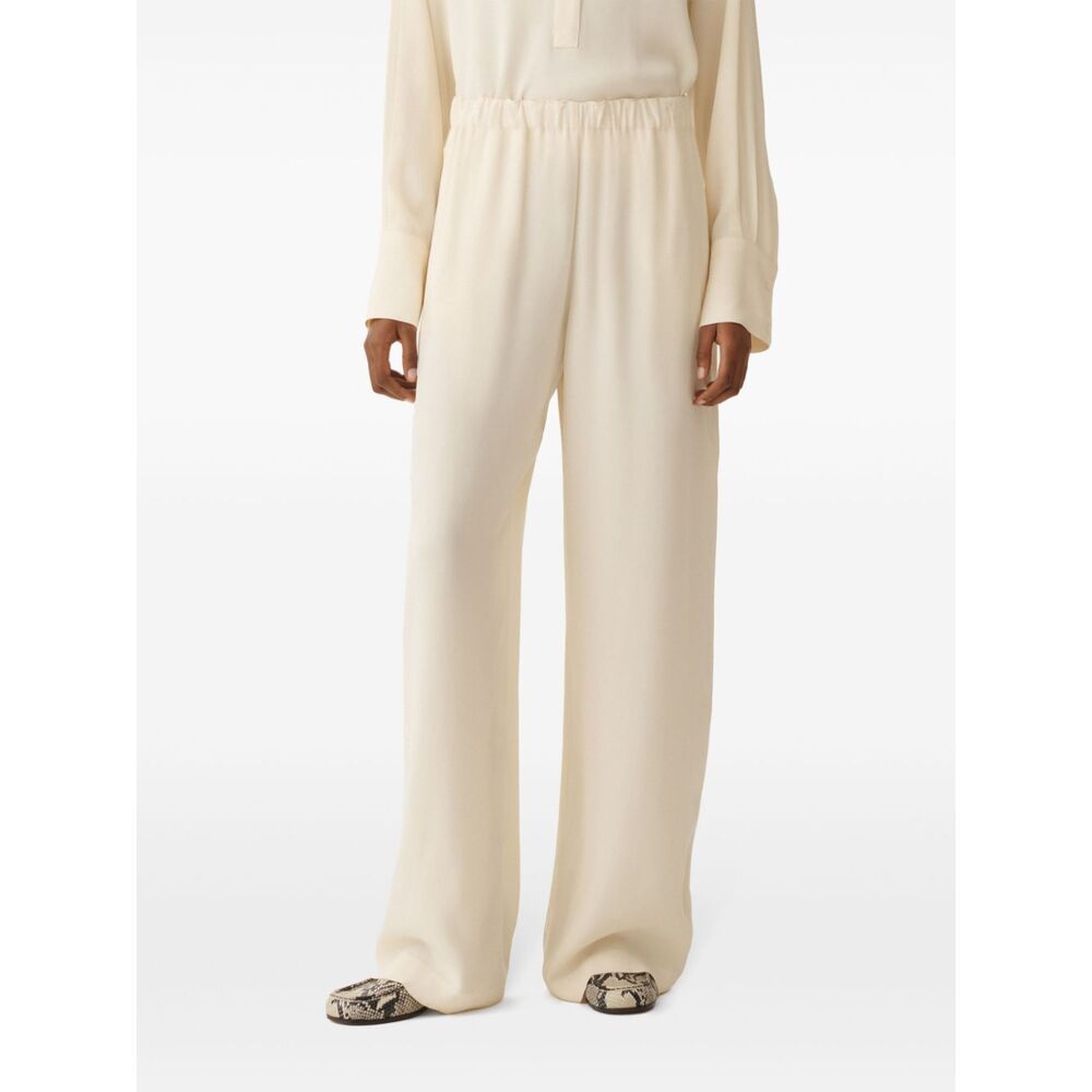 Fabiana Filippi Drawstring Straight-leg Pants In White